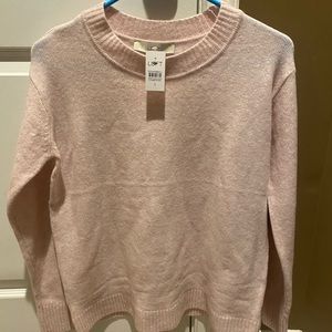 NWT light pink Loft sweater.